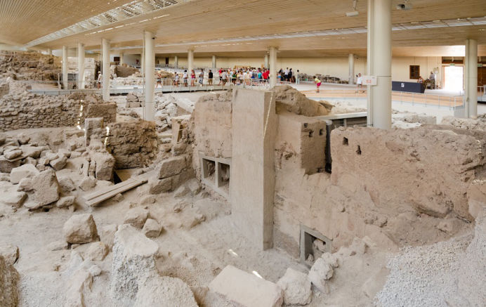 Akrotiri Archaeological site - Santorini