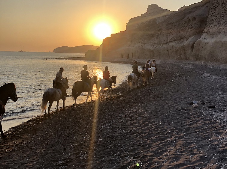 Santorini Sunset Horse Riding
